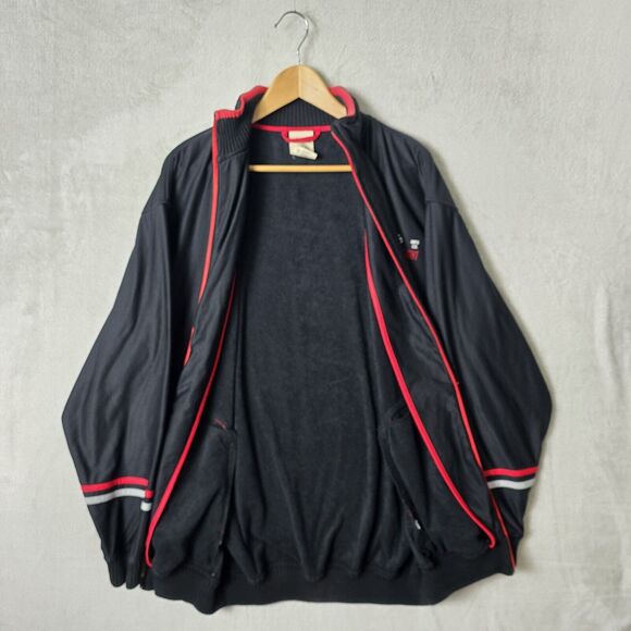 Vintage G-Unit Track Jacket Mens XL Black Red Full Zip Embroidered 50 Cent Y2K - Picture 4 of 12